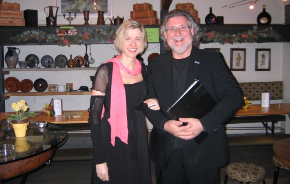 Peter Josef Kunz-von Gymnich mit Julia Mangelsdorf bei "Kunst und Genuss"