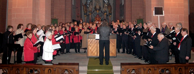 Peter Josef Kunz-von Gymnich dirigiert den Großen Chor der Polyhymnia in der Basilika in Ilbenstadt Peter Josef Kunz-von Gymnich dirigiert den Großen Chor der Polyhymnia in der Basilika in Ilbenstadt